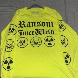 Kids Yellow Graphic Long Sleeve Shirt